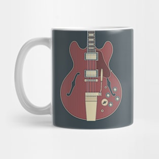 Vintage Hollow Body Guitar Mug